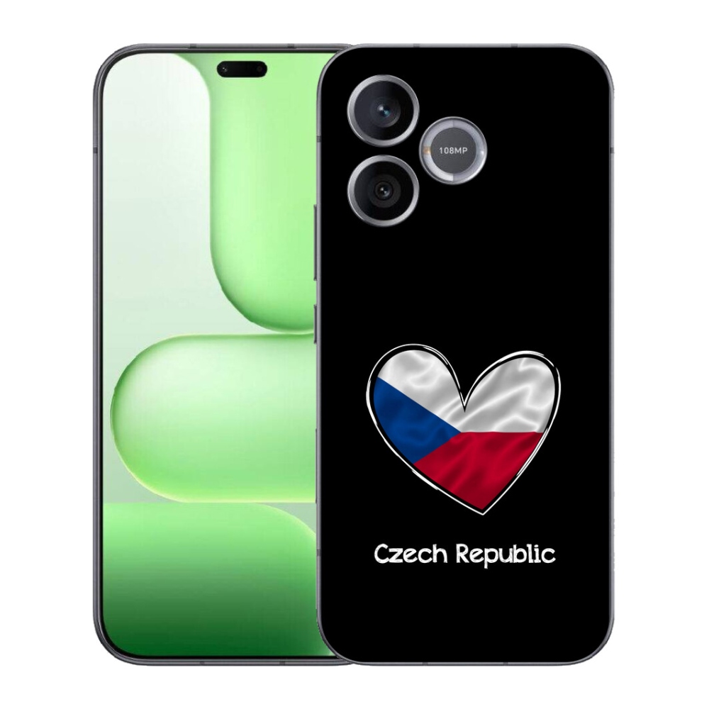 Gélový kryt mmCase na Honer 600 Lite - vlajka srdca čierne pozadie