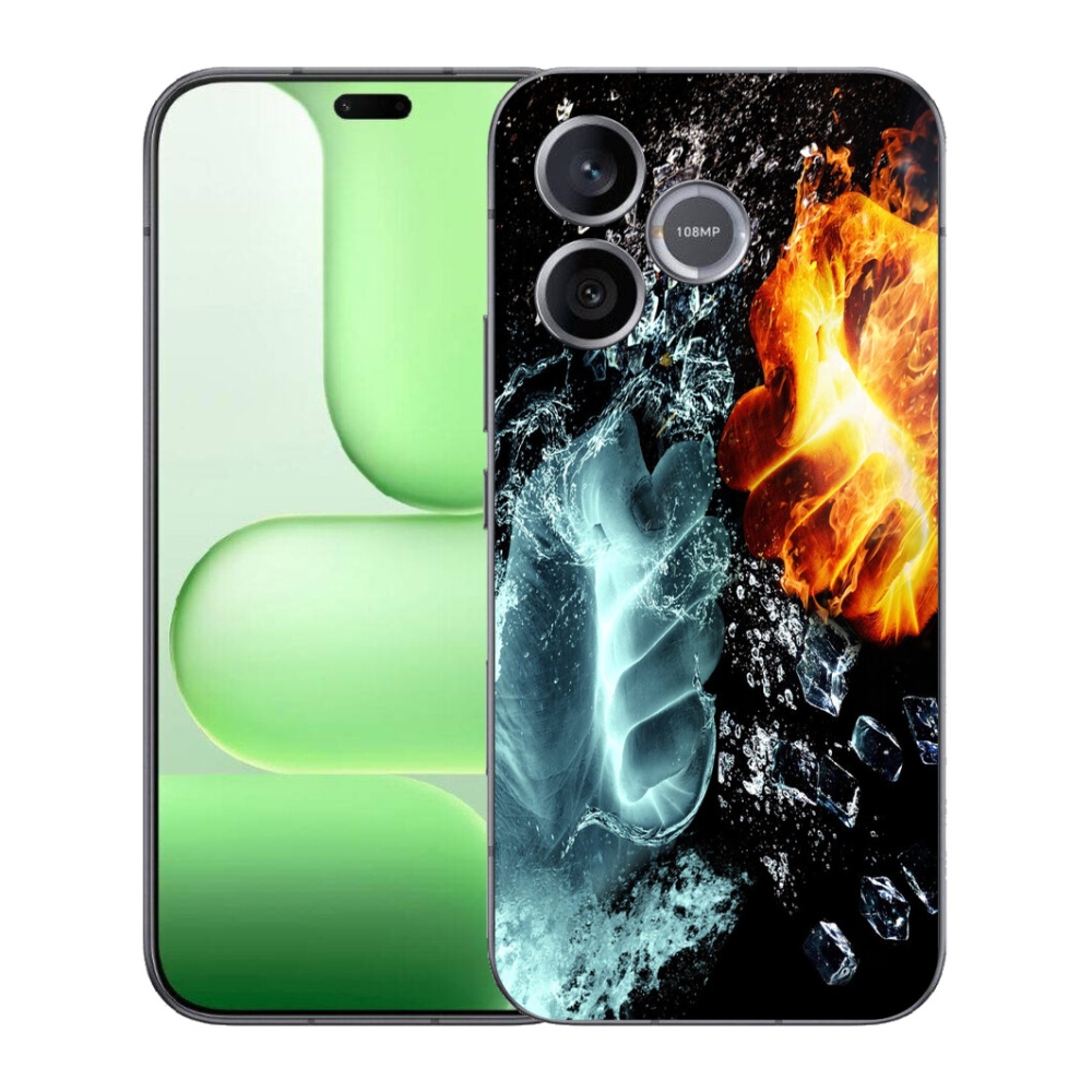 Gélový kryt mmCase na Honer 600 Lite - voda a oheň