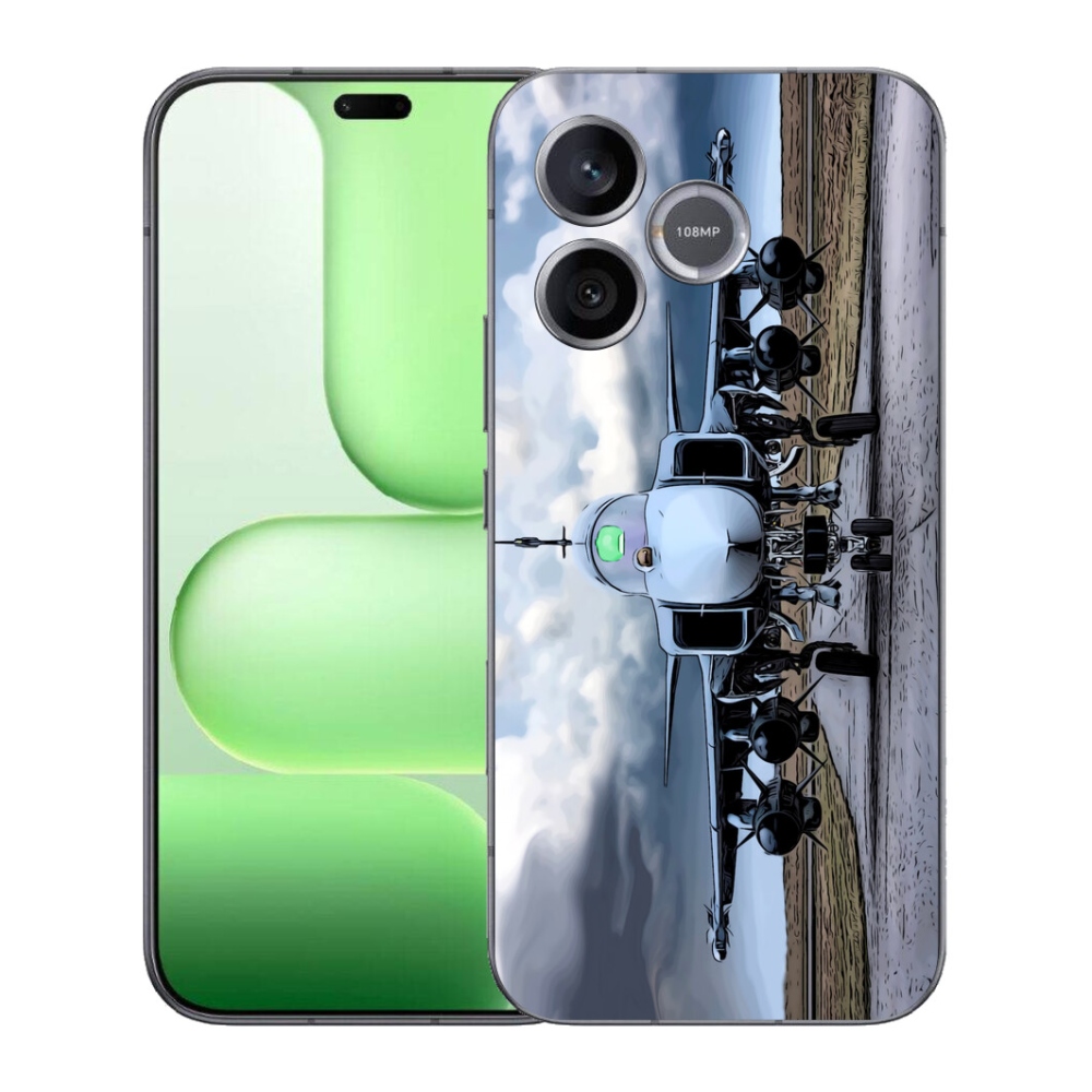 Gélový kryt mmCase na Honer 600 Lite - vojenské lietadlo