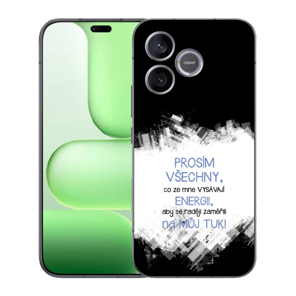 Gélový kryt mmCase na Honer 600 Lite - vtipný text 1 modrý