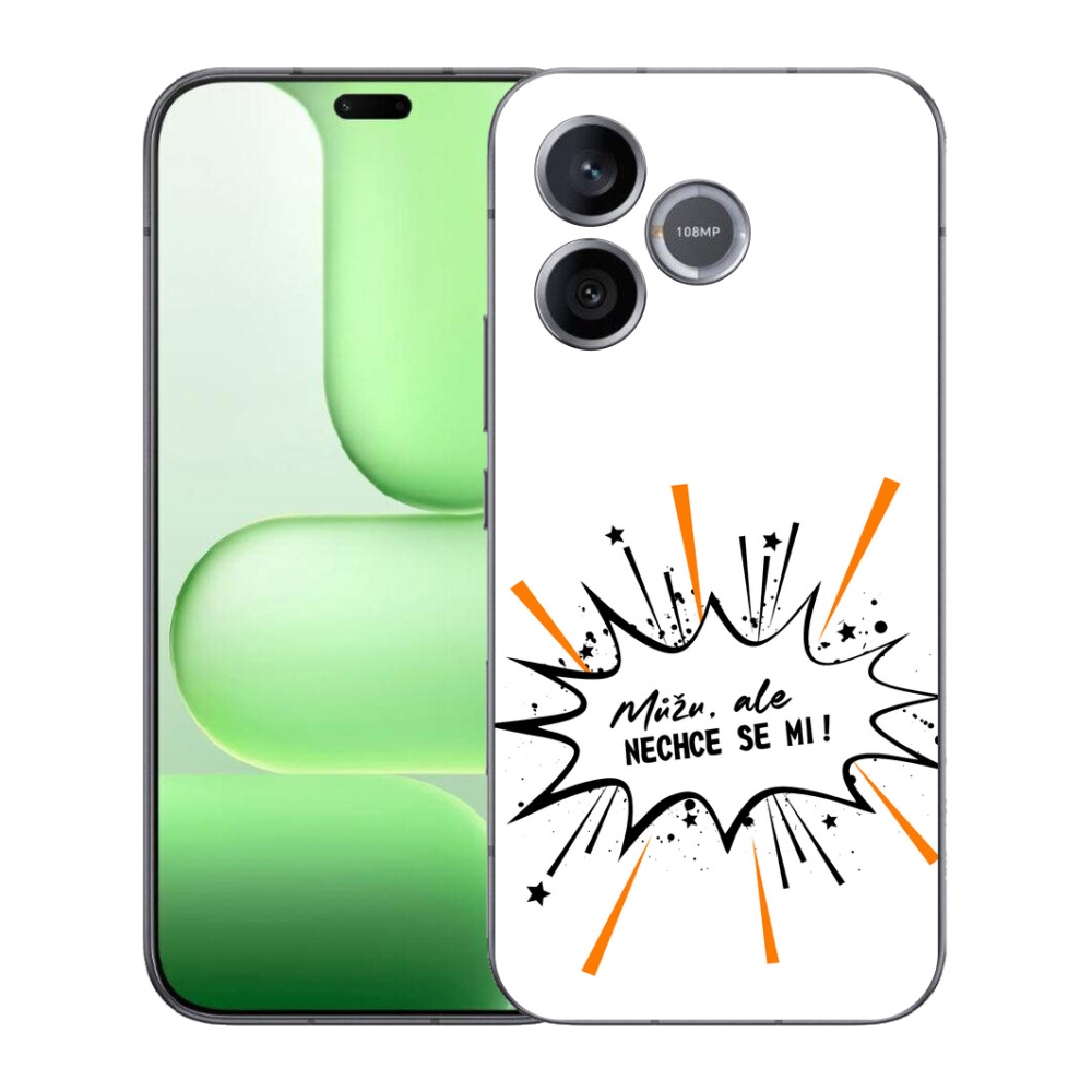 Gélový kryt mmCase na Honer 600 Lite - vtipný text 11 biele pozadie