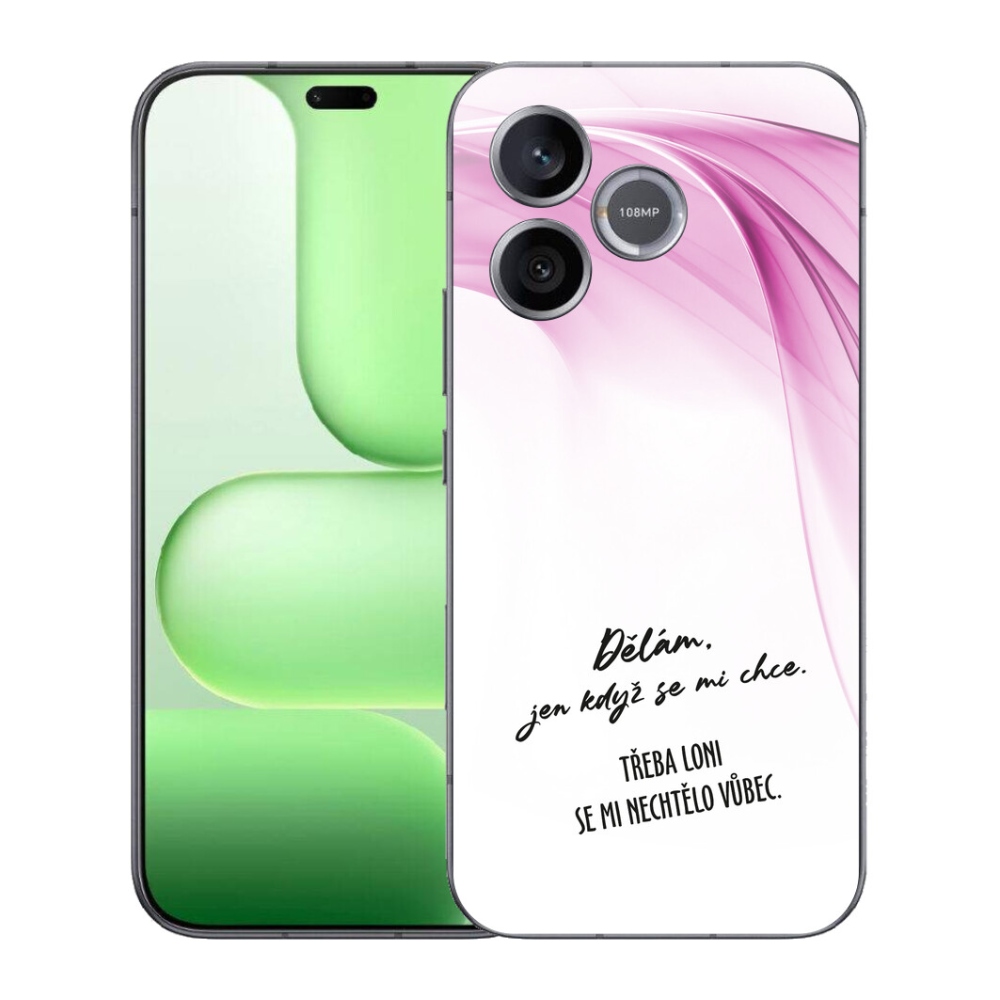 Gélový kryt mmCase na Honer 600 Lite - vtipný text 12 biele pozadie