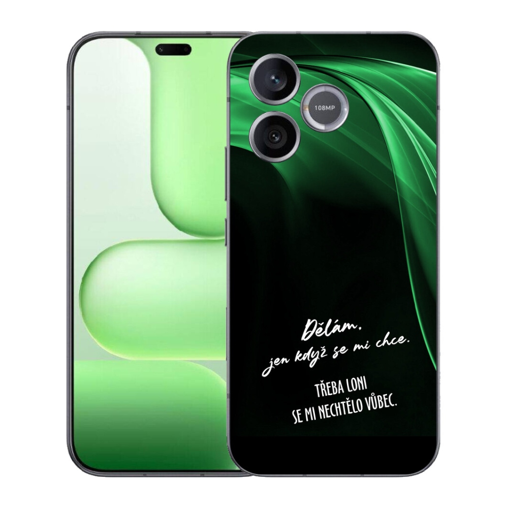 Gélový kryt mmCase na Honer 600 Lite - vtipný text 12 čierne pozadie