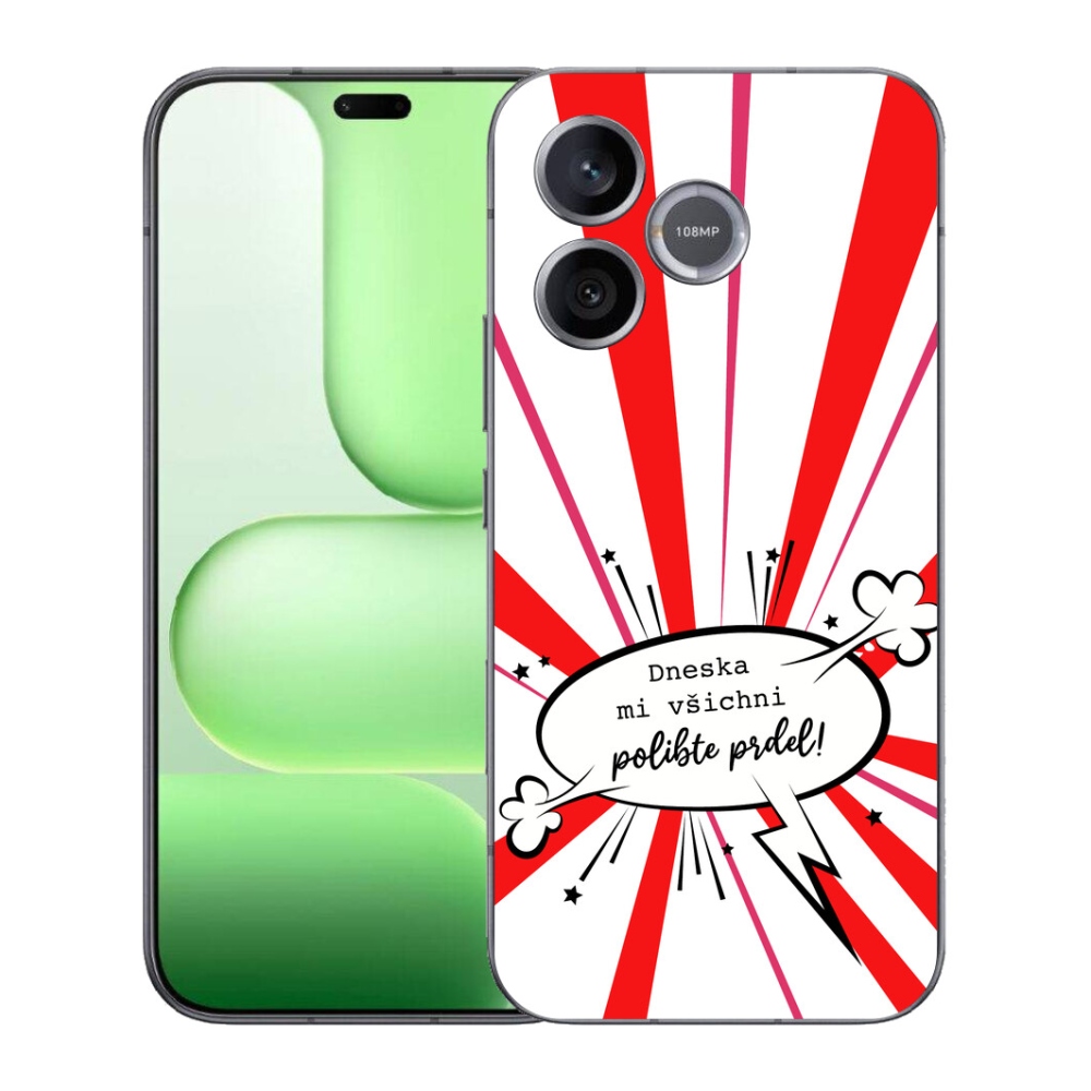 Gélový kryt mmCase na Honer 600 Lite - vtipný text 15 biele pozadie