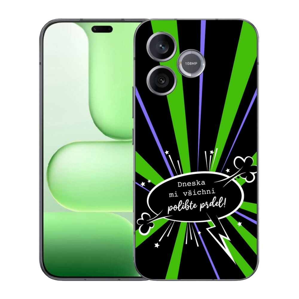 Gélový kryt mmCase na Honer 600 Lite - vtipný text 15 čierne pozadie