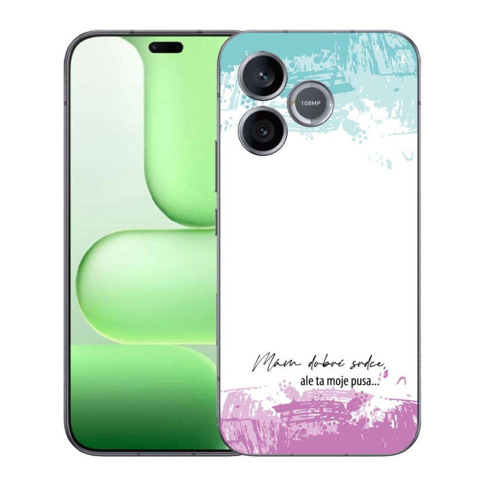 Gélový kryt mmCase na Honer 600 Lite - vtipný text 3 biele pozadie