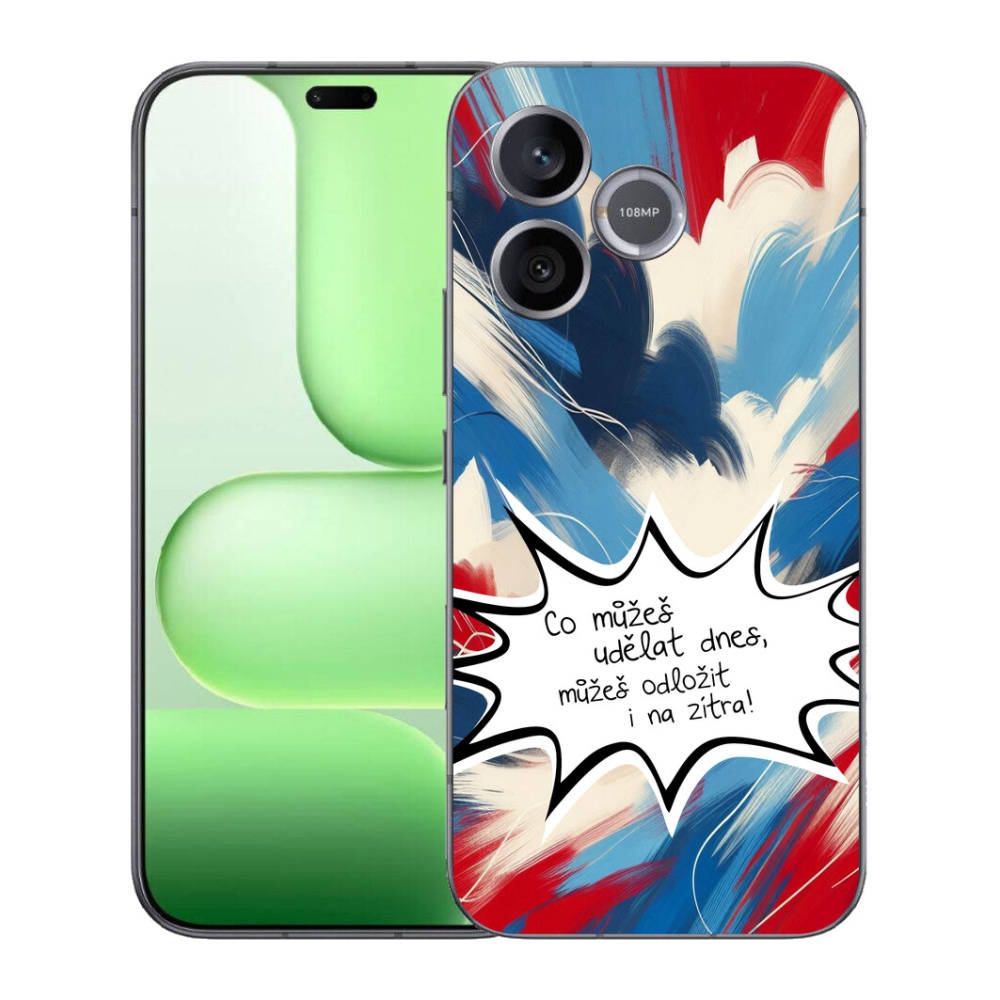Gélový kryt mmCase na Honer 600 Lite - vtipný text 9 biele pozadie