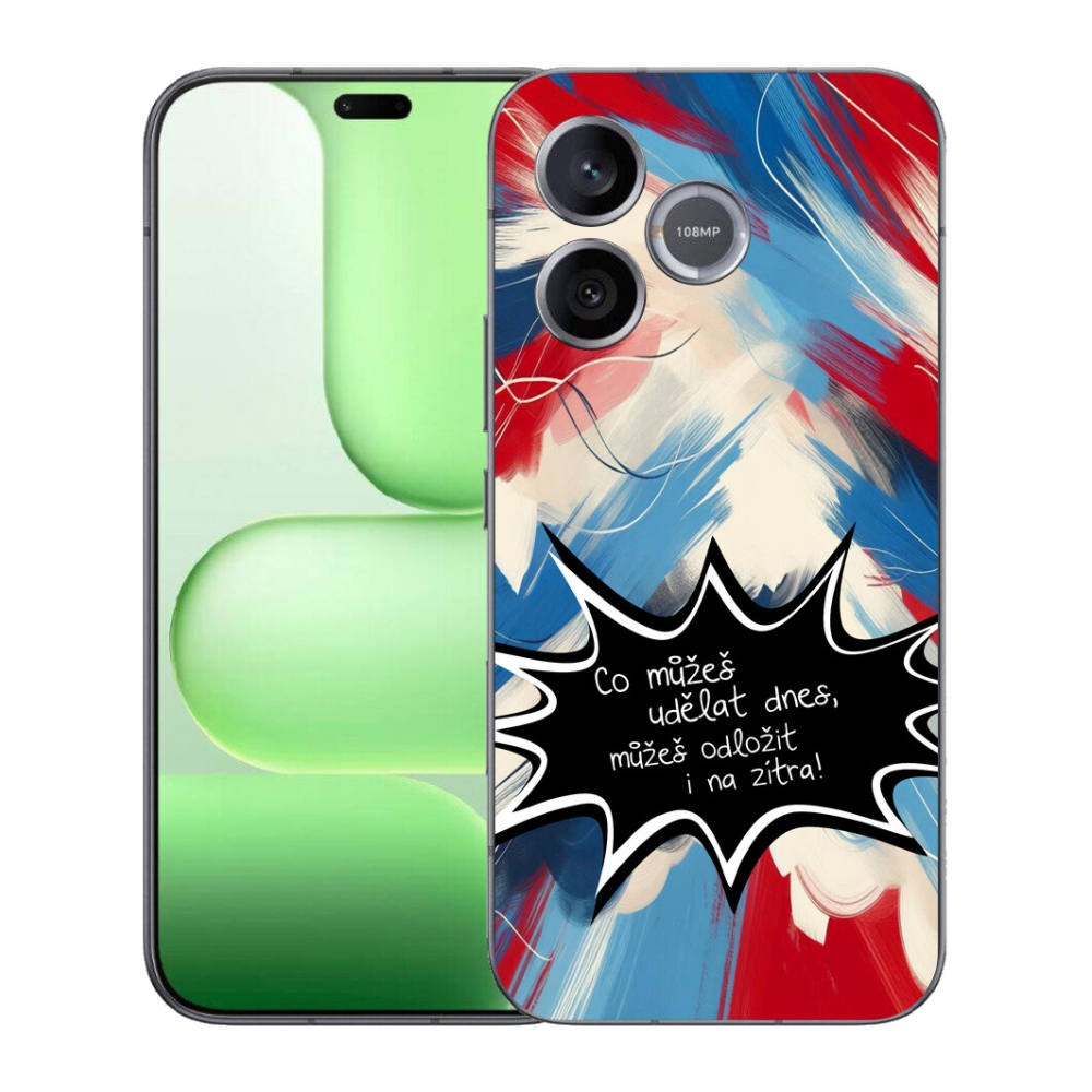 Gélový kryt mmCase na Honer 600 Lite - vtipný text 9 čierne pozadie