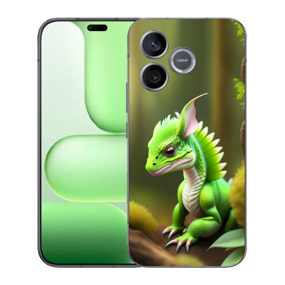 Gélový kryt mmCase na Honer 600 Lite - zelený dráčik