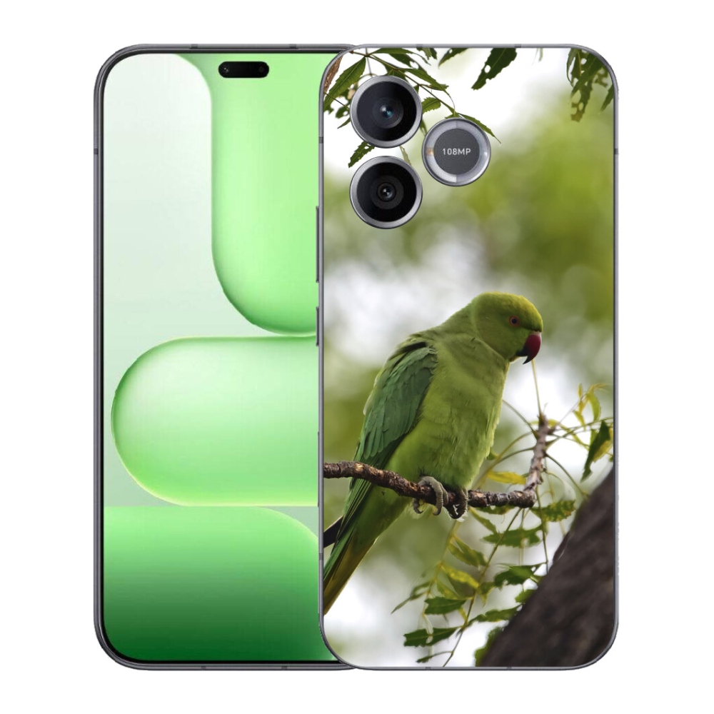 Gélový kryt mmCase na Honer 600 Lite - zelený papagáj