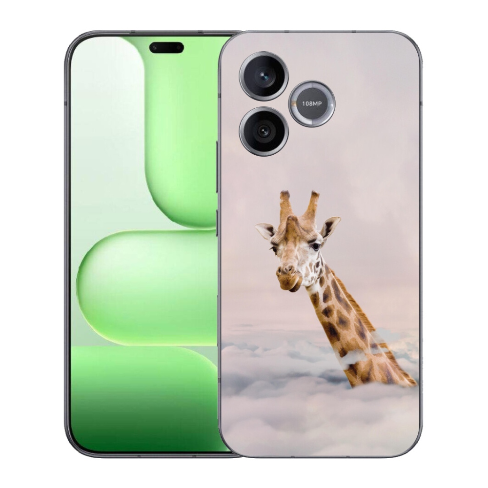 Gélový kryt mmCase na Honer 600 Lite - žirafa v oblakoch