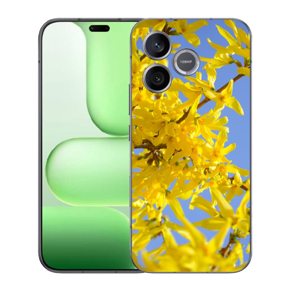 Gélový kryt mmCase na Honer 600 Lite - žlté kvety