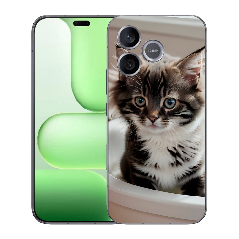Gélový kryt mmCase na Honer 600 Lite - zvedavé mačiatko