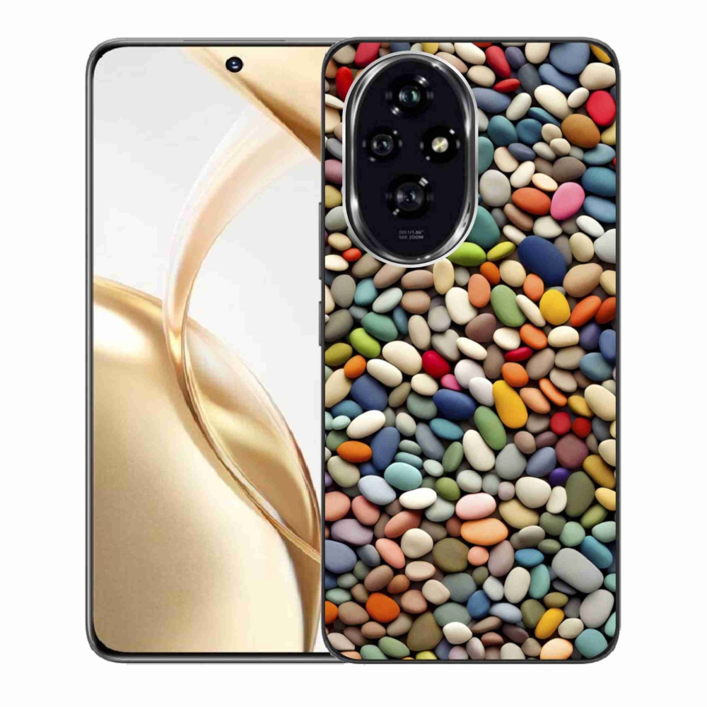 Gélový kryt mmCase na Honor 200 5G - farebné kamienky 2