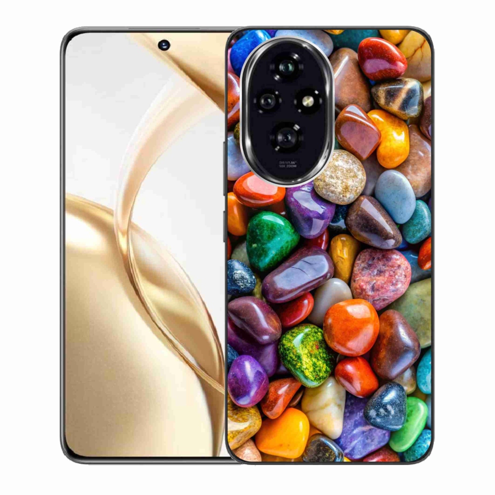 Gélový kryt mmCase na Honor 200 5G - farebné kamienky