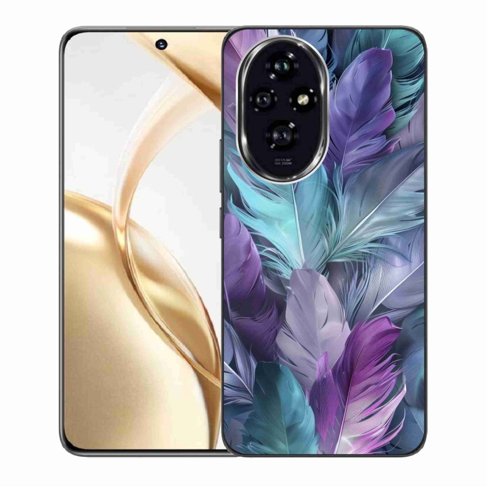 Gélový kryt mmCase na Honor 200 5G - farebné perie 2