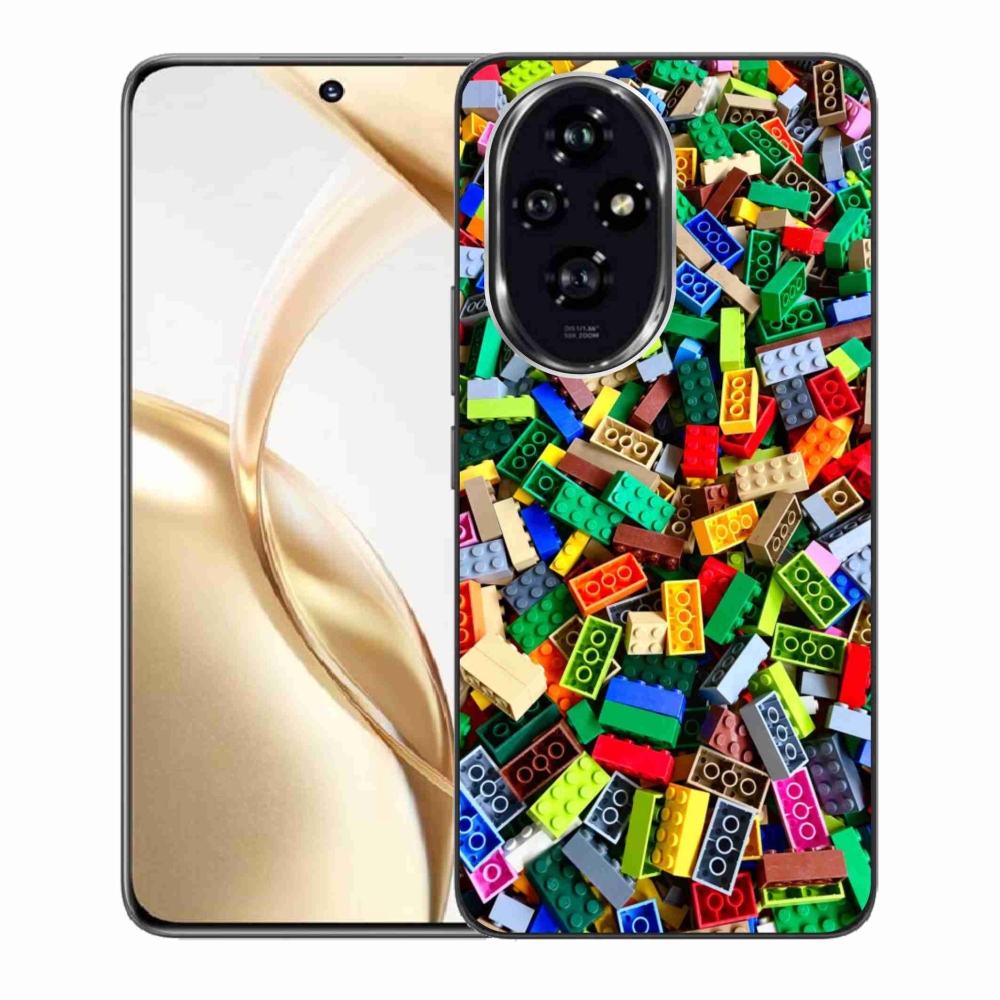 Gélový kryt mmCase na Honor 200 5G - farebné stavebné kocky