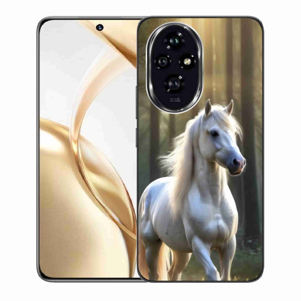 Gélový kryt mmCase na Honor 200 5G - biely kôň 3