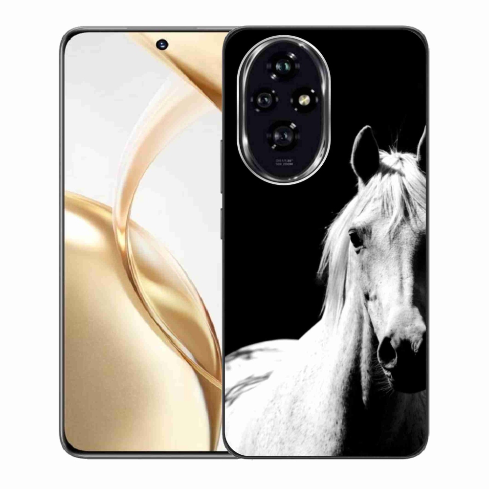 Gélový kryt mmCase na Honor 200 5G - biely kôň 5