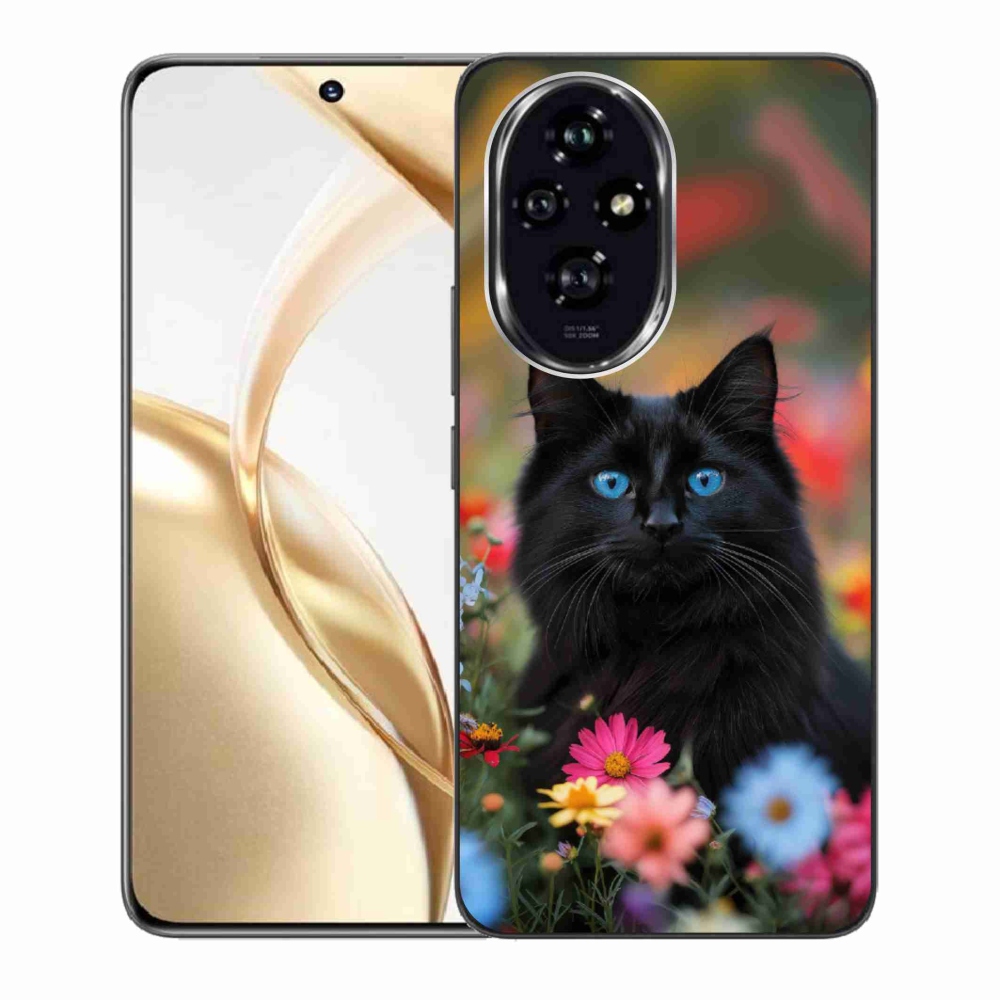 Gélový kryt mmCase na Honor 200 5G - čierne mačiatko 4