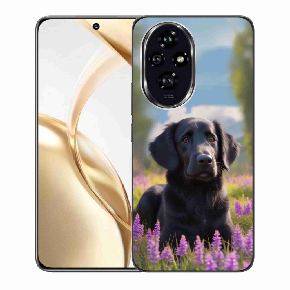 Gélový kryt mmCase na Honor 200 5G - elegantný čierny retriever