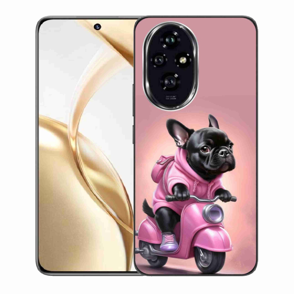 Gélový kryt mmCase na Honor 200 5G - francúzsky buldoček na skútri