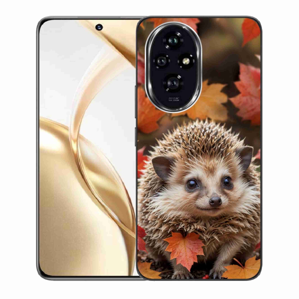 Gélový kryt mmCase na Honor 200 5G - ježko v lístí