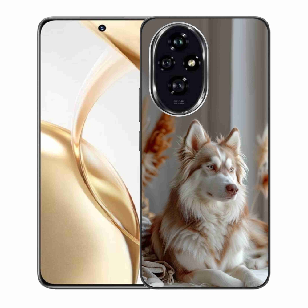 Gélový kryt mmCase na Honor 200 5G - pokojný sibírsky husky