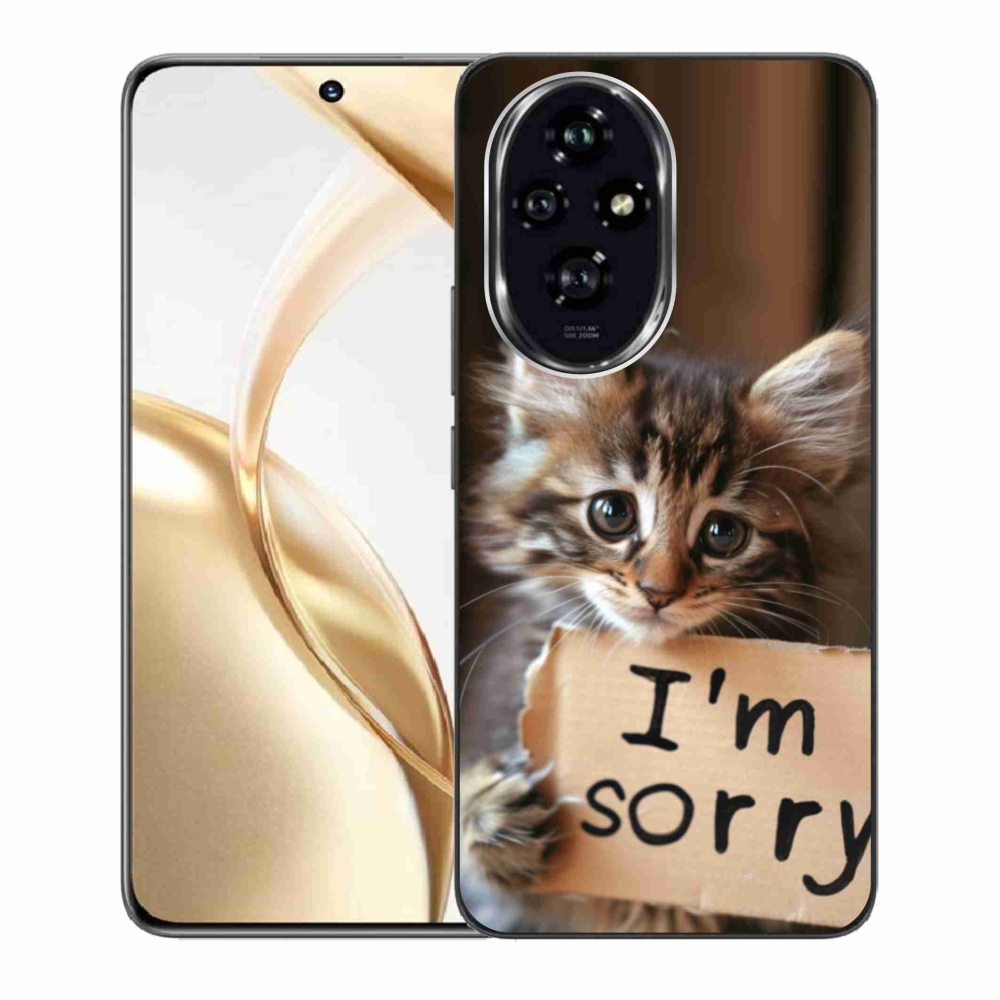 Gélový kryt mmCase na Honor 200 5G - mačacie ospravedlnenie