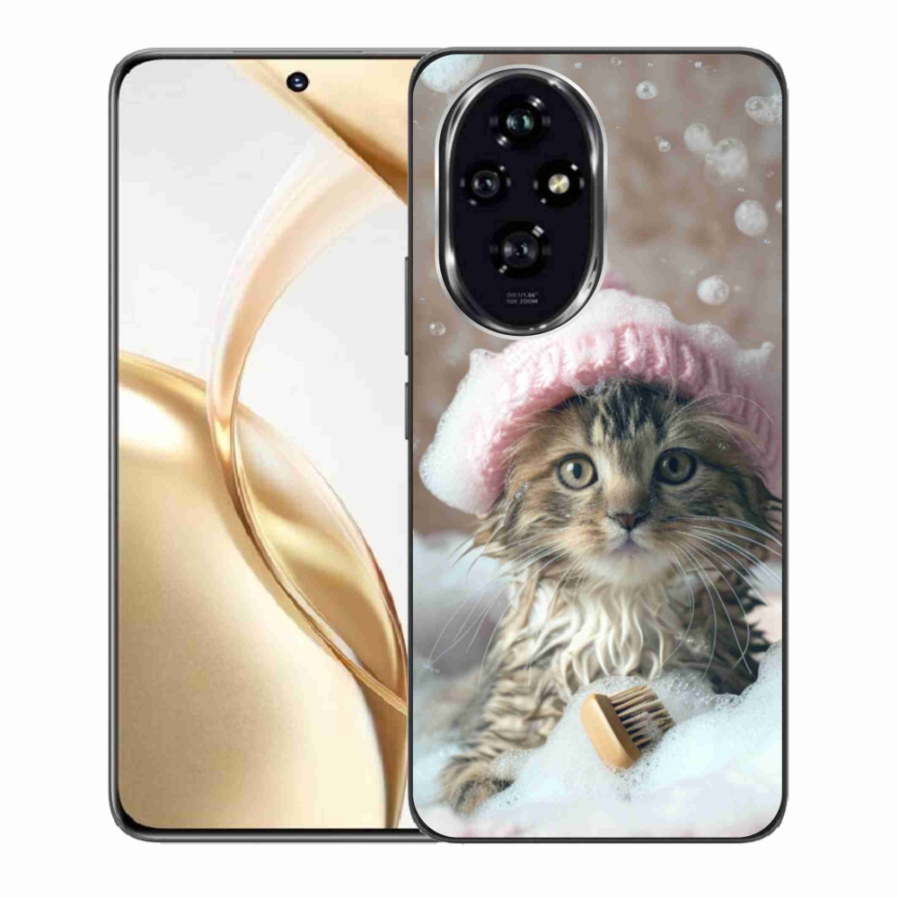 Gélový kryt mmCase na Honor 200 5G - mačiatko a kúpeľ