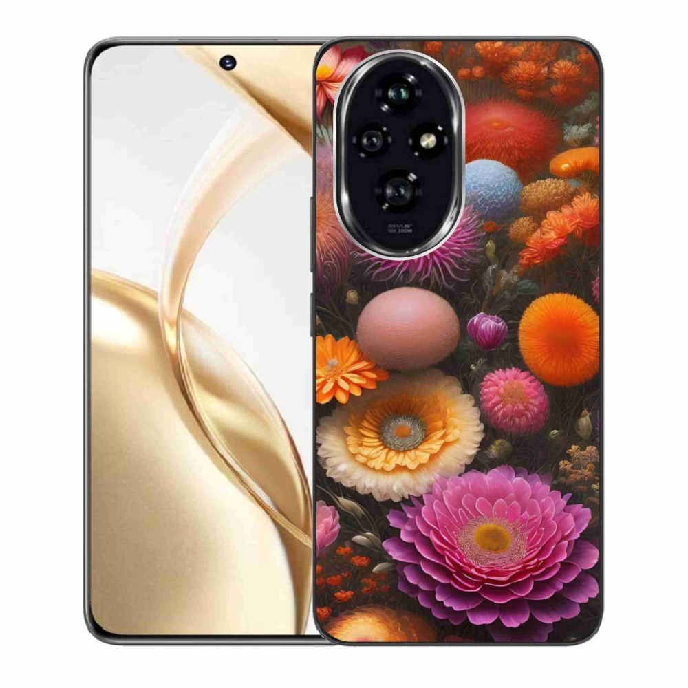 Gélový kryt mmCase na Honor 200 5G - kvetinová kompozícia