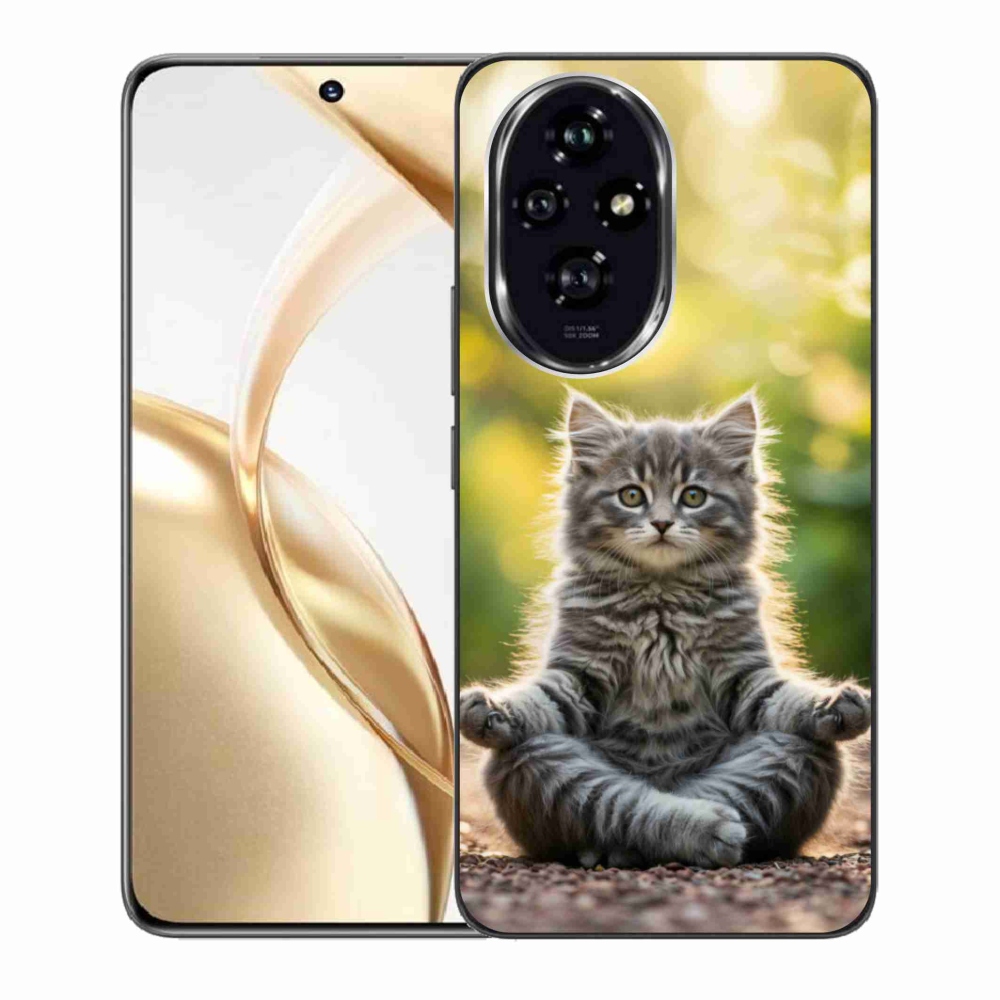 Gélový kryt mmCase na Honor 200 5G - meditujúce mačiatko