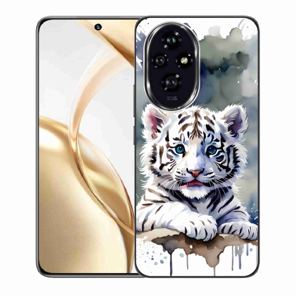 Gélový kryt mmCase na Honor 200 5G - mláďa bieleho tigra