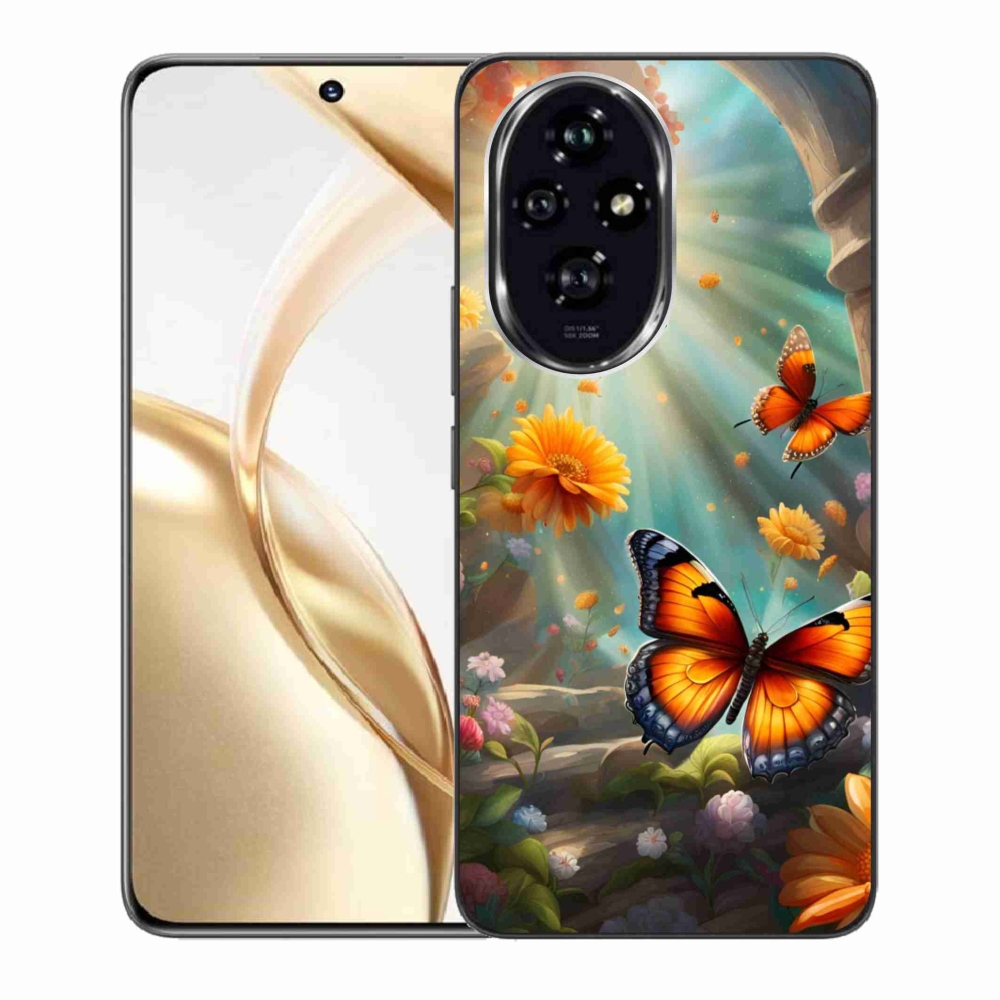Gélový kryt mmCase na Honor 200 5G - motýlia záhrada 2