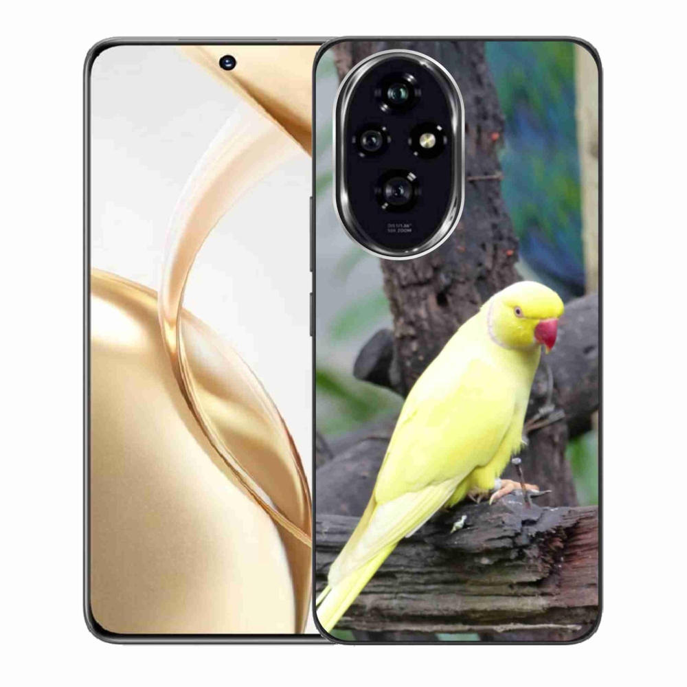 Gélový kryt mmCase na Honor 200 5G - papagáj alexander žltý