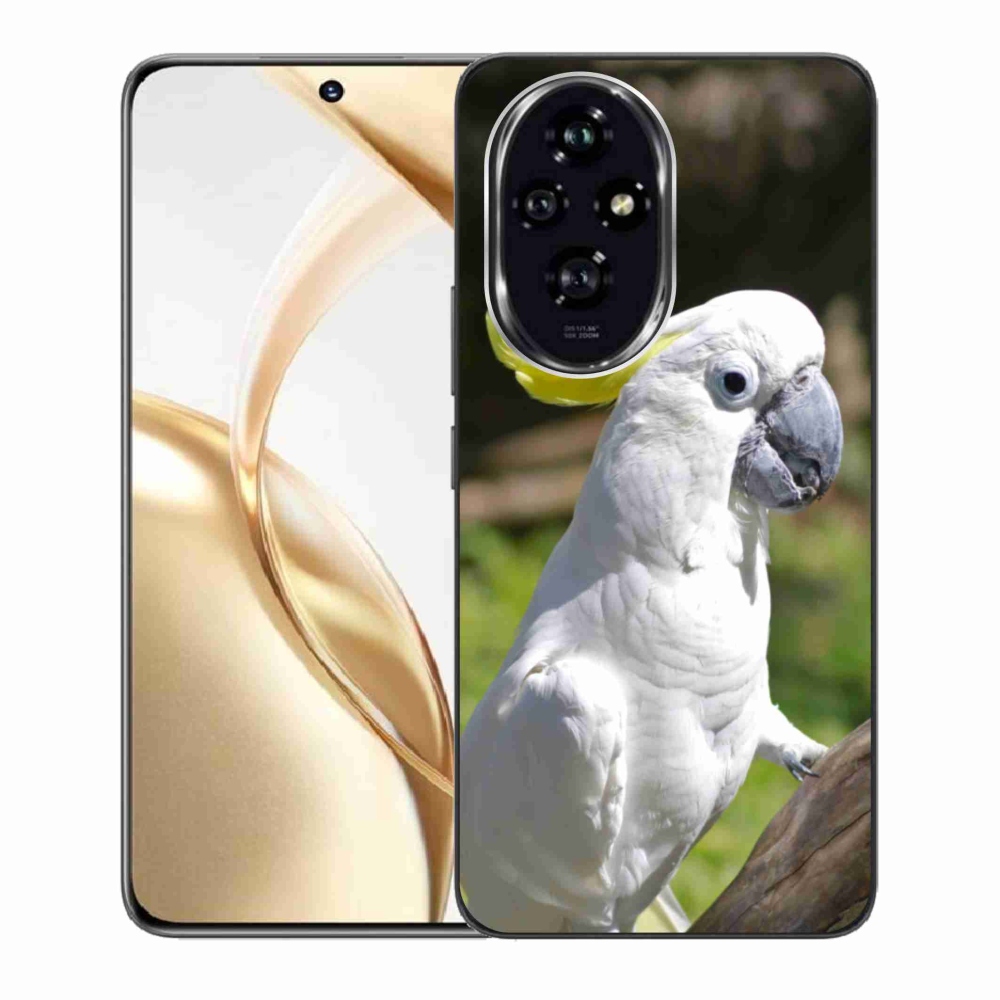 Gélový kryt mmCase na Honor 200 5G - papagáj kakadu 2