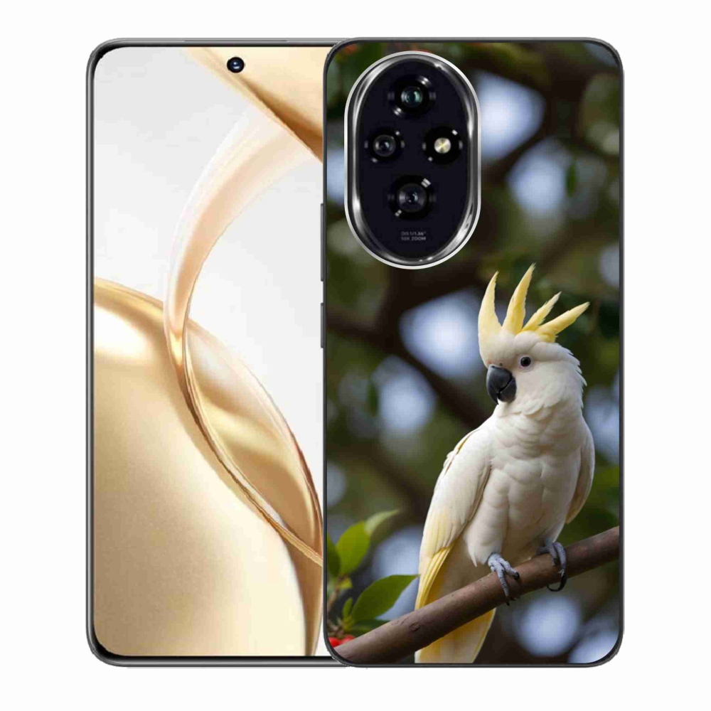 Gélový kryt mmCase na Honor 200 5G - papagáj kakadu 3