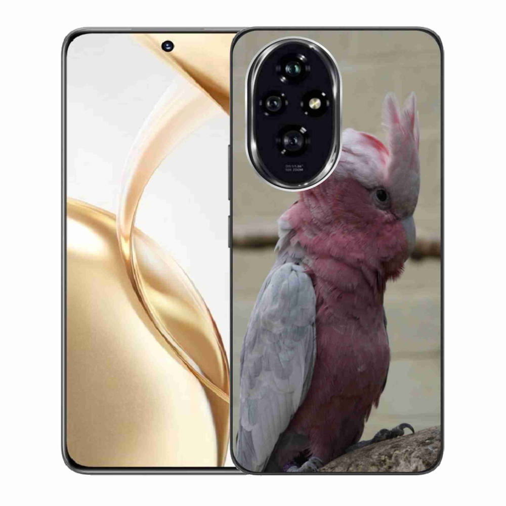 Gélový kryt mmCase na Honor 200 5G - papagáj kakadu ružový
