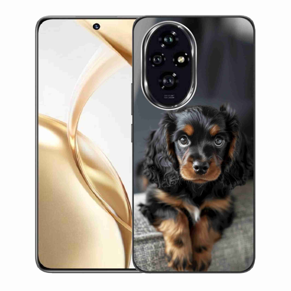 Gélový kryt mmCase na Honor 200 5G - roztomilý dlhosrstý jazvečík
