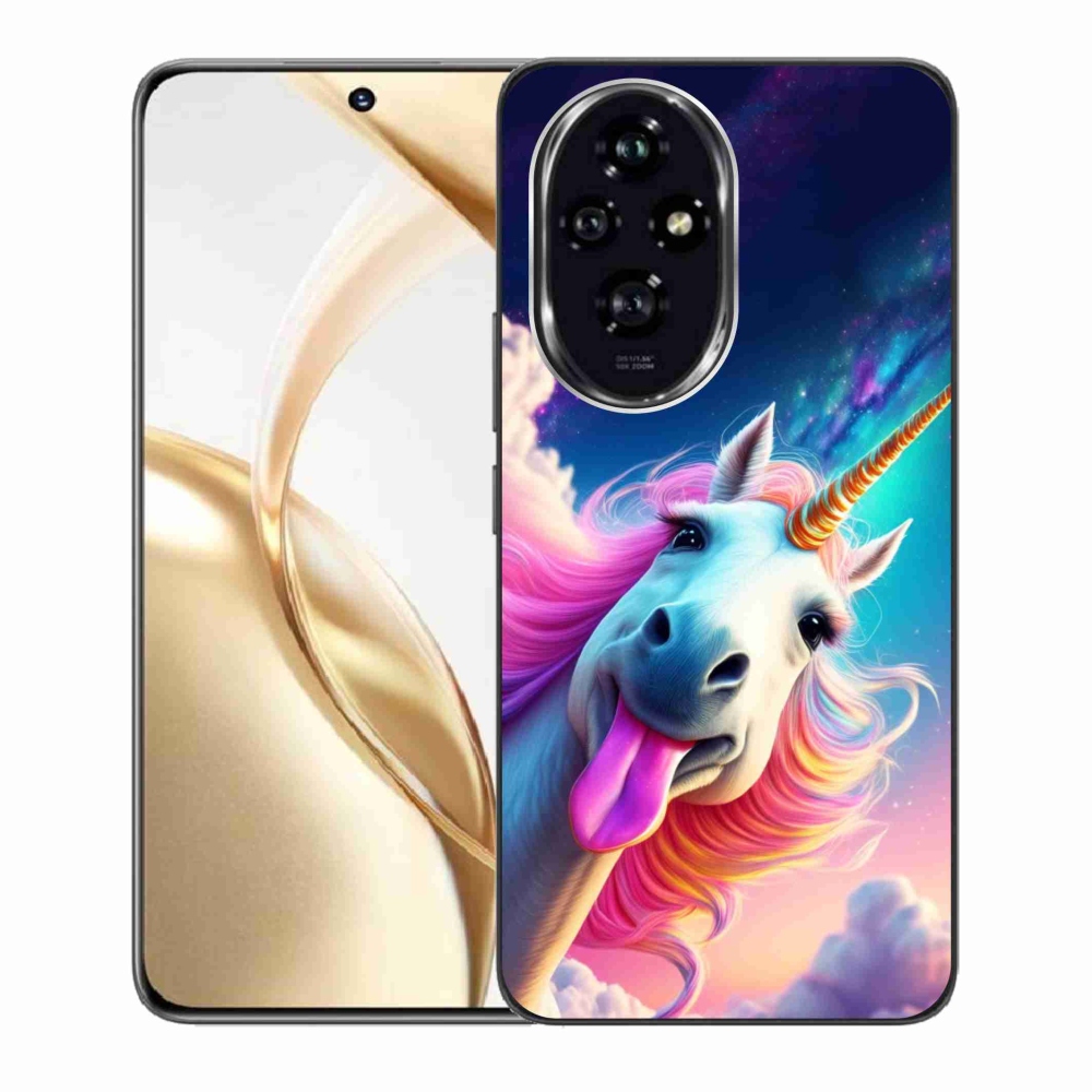 Gélový kryt mmCase na Honor 200 5G - šialený jednorožec