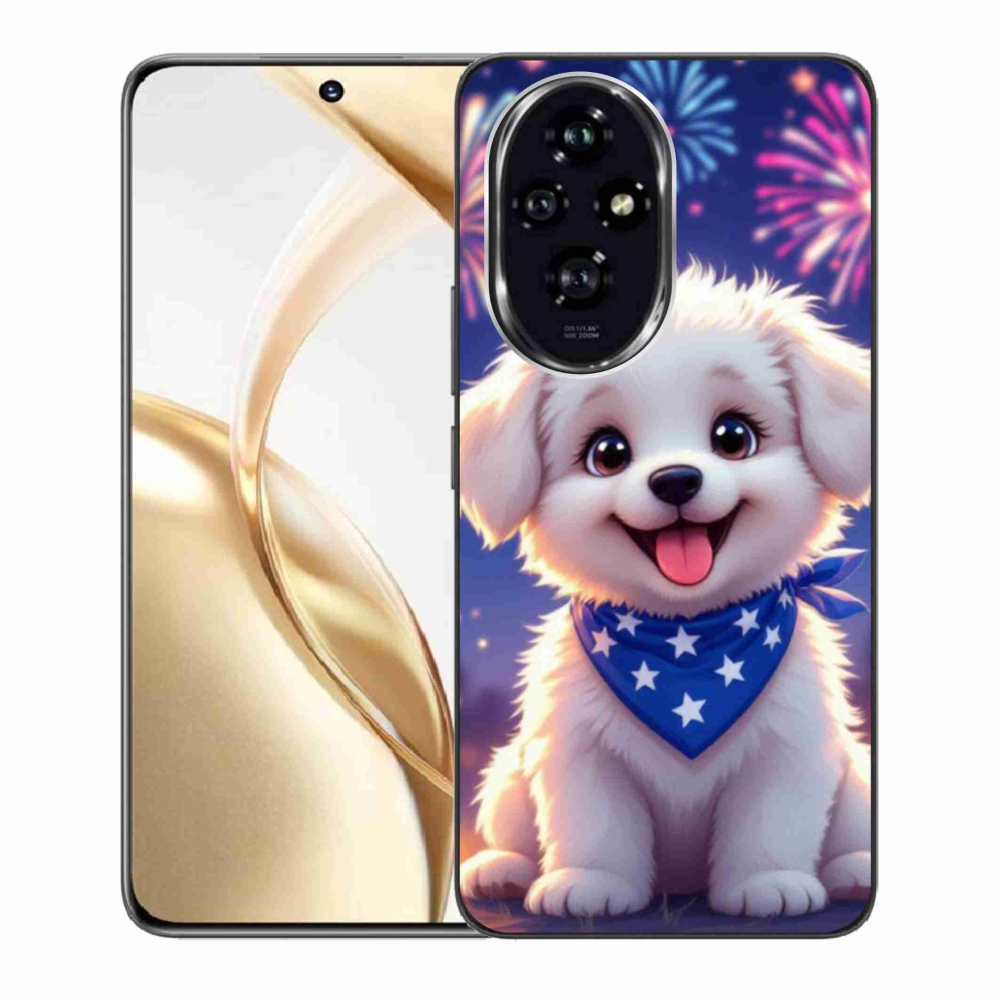 Gélový kryt mmCase na Honor 200 5G - slávnostné šteňa