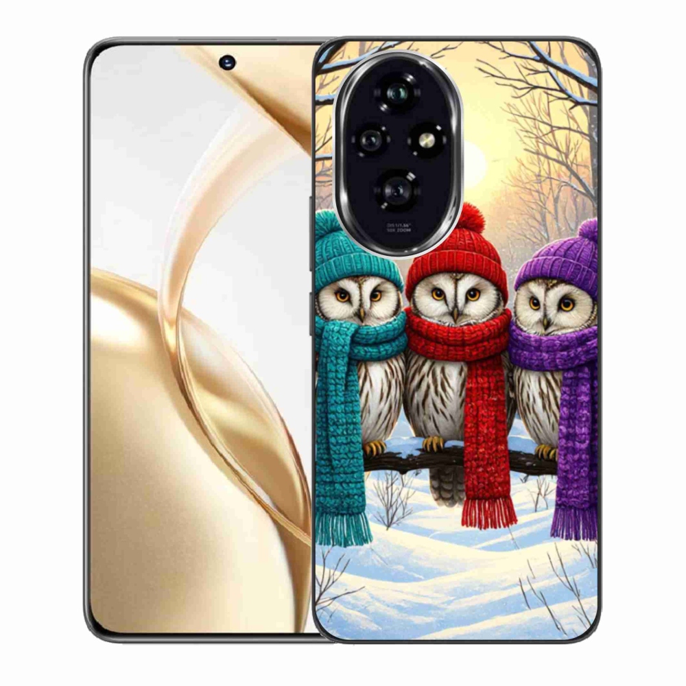 Gélový kryt mmCase na Honor 200 5G - soví priatelia