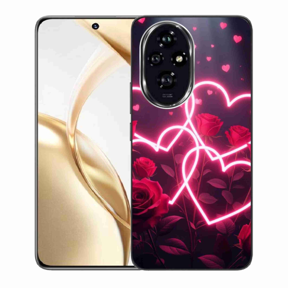 Gélový kryt mmCase na Honor 200 5G - srdce lásky