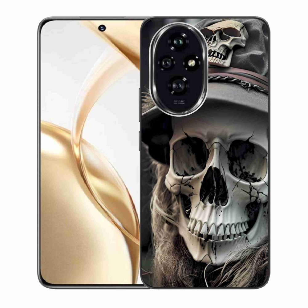 Gélový kryt mmCase na Honor 200 5G - temná lebka