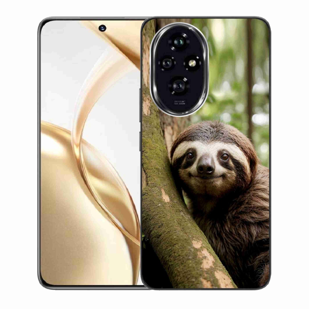 Gélový kryt mmCase na Honor 200 5G - usmievavý leňochod
