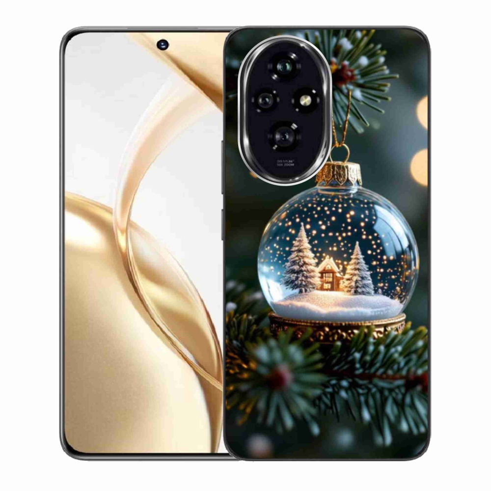 Gélový kryt mmCase na Honor 200 5G - vianočné gule 2