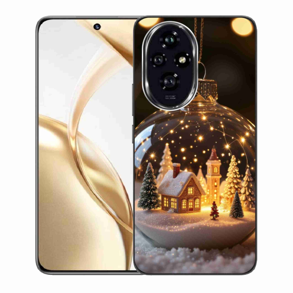 Gélový kryt mmCase na Honor 200 5G - vianočné gule 3