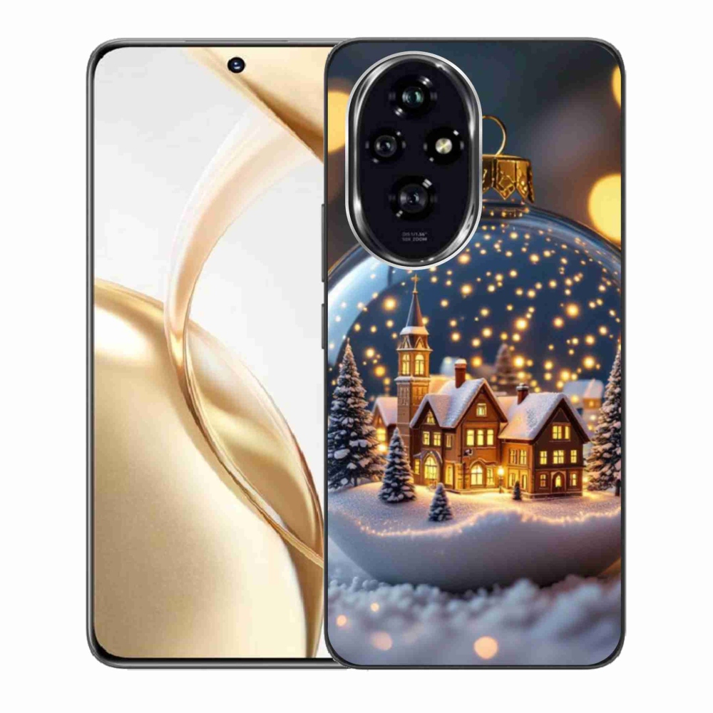 Gélový kryt mmCase na Honor 200 5G - vianočné gule 4