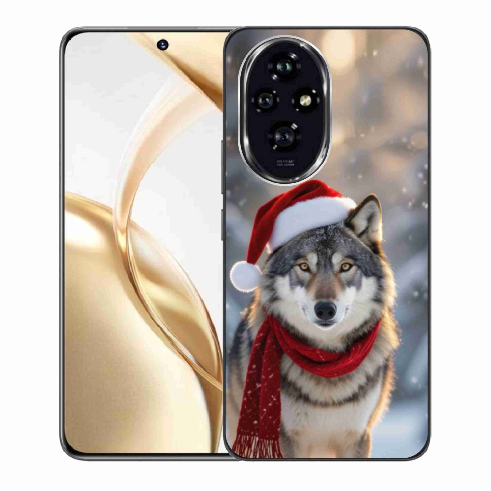 Gélový kryt mmCase na Honor 200 5G - vianočný vlk
