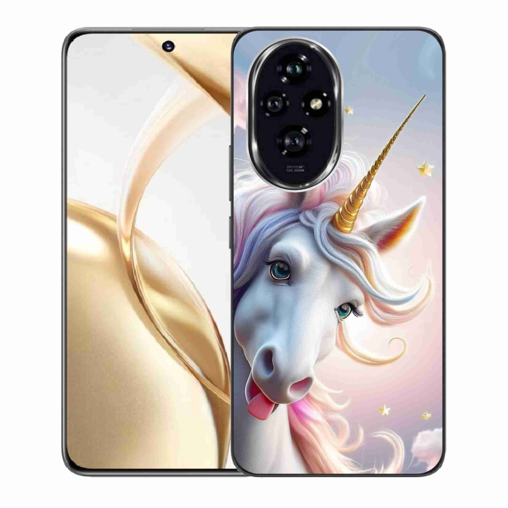 Gélový kryt mmCase na Honor 200 5G - veselý jednorožec